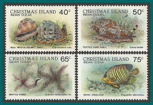 Christmas Island 1987 Wildlife III, MNH #204-207,SG237-SG240
