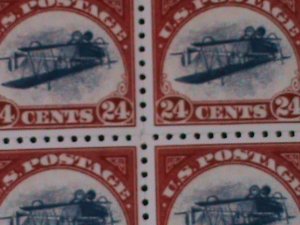 ​UNITED STATES-1918 SC# C3 ERROR-REPRINT-CURTISS JENNY-CENTER INVERTED -BLOCK