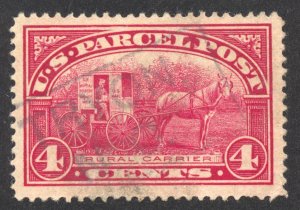 United States Scott Q4 UH - 1913 4c Parcel Post Issue - SCV $3.00