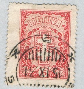 Lithuania 214 Used Double barred cross 1927 (BP62208)
