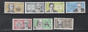 Germany - DDR # 1925-1932Inventores - Portraits, Mint NH, 1/2 Cat.