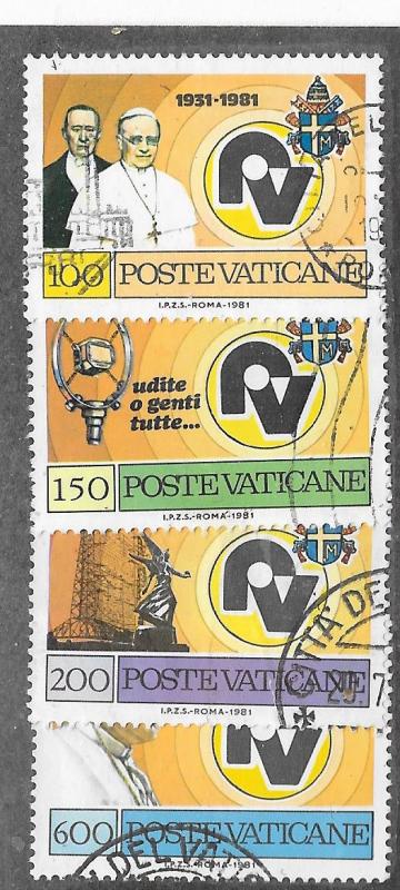 Vatican City #681-684  (U) CV $1.25