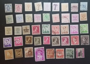 BELGIUM Used Vintage Stamp Lot T3021