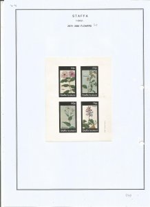 STAFFA - 1982 - Flowers - Sheets - Mint Light Hinged - Private Issue