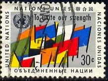 Abstract Group of Flags, United Nations SC#92 used