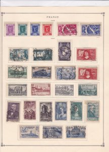 france 1936 - 1940  mounted mint and used stamps ref r8540