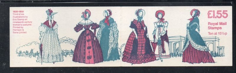 Great Britain Sc BK651 mh93 1984 stamp booklet Womens Costumes cover mint NH