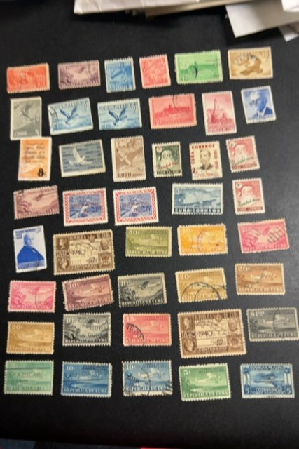 Cuba nice lot of 619 stamps and 3 souvenir sheets mint and used