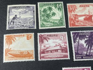 NAURU # 39-47-MINT/HINGED-----COMPLETE SET------1954