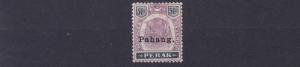 PAHANG  1898  S G 21 50C  DULL PURPLE  & GREENISH  BLACK MH C £475  MARK TO BACK