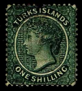 1881 Turks Islands #42 QV Watermark 1 - Used - VF - CV$155.00 (ESP#3345)