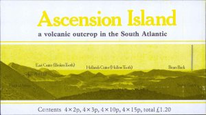 Ascension Sc# 275-282 SG# SB3a Booklet MNH Blocks/4 1984 Defs/Flowers Booklet