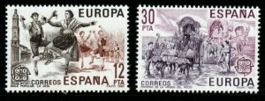 SPAIN SG2642/3 1981 EUROPA MNH