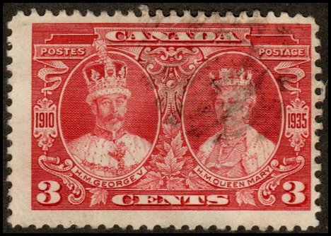 Canada 213 - Used - 3c George V / Queen Mary (1935) (cv $0.75) (2)