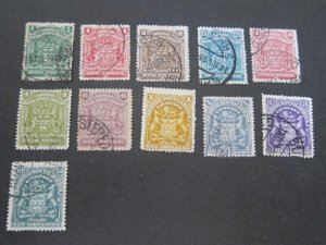 Rhodesia 1898 Sc 59-68,71 FU