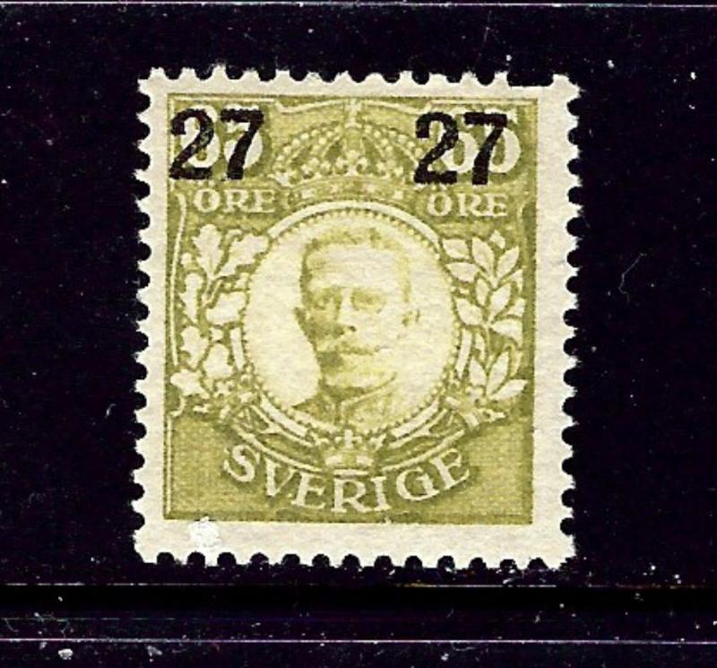 Sweden 103 MNH 1918 surcharge