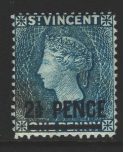 St Vincent Sc#56 Used - part stamp color changeling