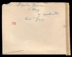 France 1943 Gemeinschaftslager Labor Camp Germany Cover Censor 89489