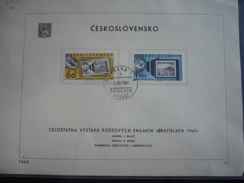 Stamps - Czechoslovakia - Scott# 988-989 - Used First Day Cover