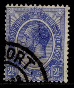 SOUTH AFRICA GV SG7, 2½d bright blue, FINE USED.