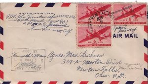 United States A.P.O.'s 6c Transport (3) 1943 U.S. Army Postal Service [502] C...