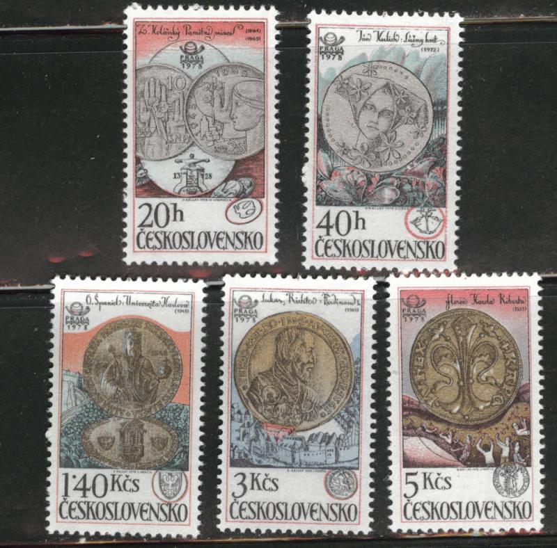 Czechoslovakia Scott 2161-2165 MNH** set