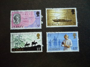 Stamps - Jersey - Scott# 164-167 - CTO Set of 4 Stamps