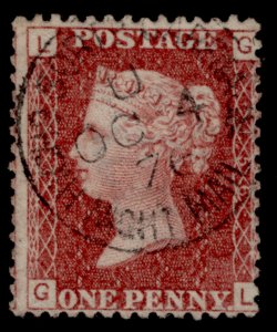 GB QV SG43, 1d rose-red PLATE 156, FINE USED. CDS GL