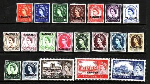 Great Britain Tangier-Sc#559-78-unused NH set-QEII-1952-4-