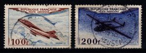 France 1954 Airmail, Part Set [Used]