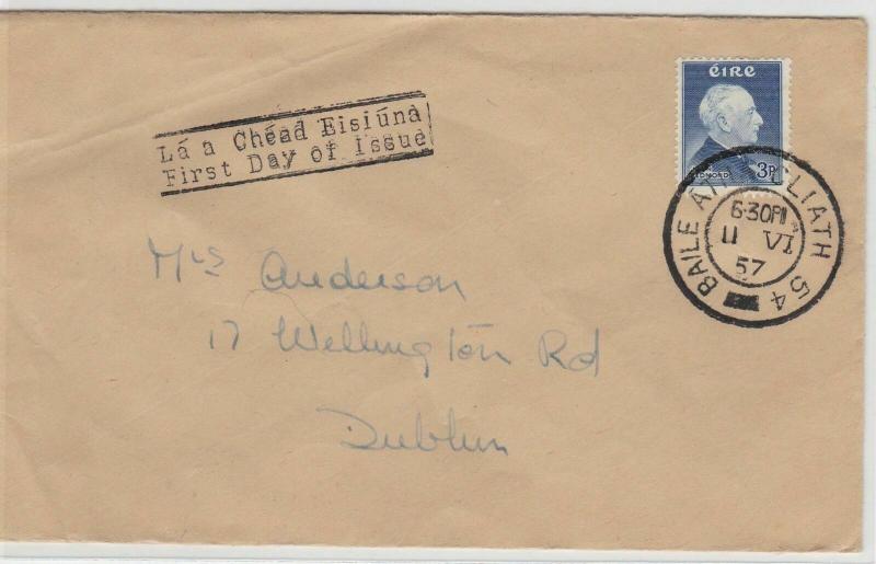 Ireland 1957 First Day Stamp Cover Ref: R4444