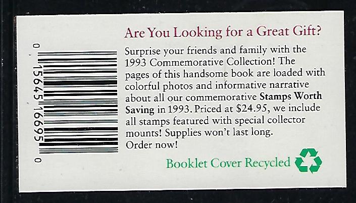 BK211 Catalog # Complete Booklet $5.80 face value 20  29cent Xmas Christmas Stam