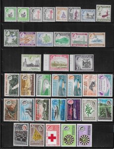 RHODESIA & NYASALAND SCOTT #156-190- COMPLETE 1959-63 MINT NEVER HINGED