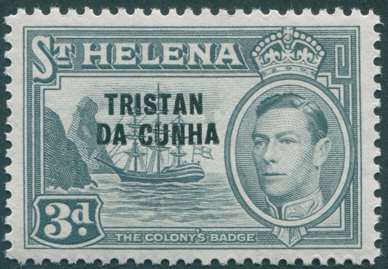 Tristan da Cunha 1952 3d grey SG5 unused