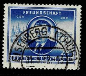 DDR 1952,Sc.#99 used, Klement Gottwald, visit of Czech President