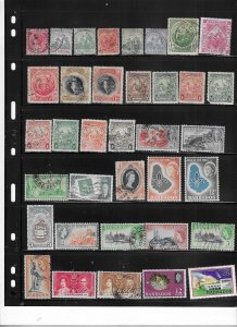 BARBADOS COLLECTION ON STOCK SHEET MINT/USED
