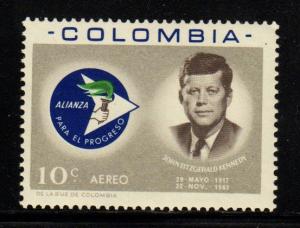 Colombia - #C455 John F. Kennedy   - MNH