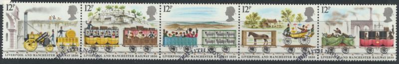 Great Britain  SG 1113a SC# 908a Used / FU with First Day Cancel - Railway