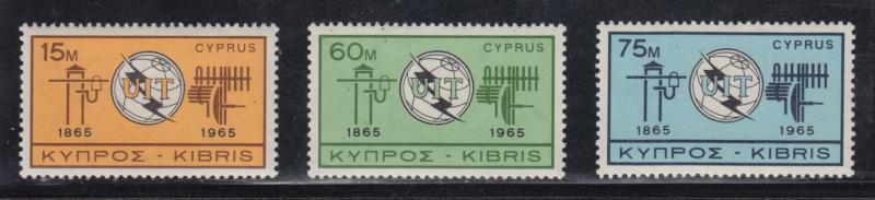 Cyprus   # 257-59   mvlh   cat $16.65