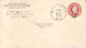 United States, Postal Stationery, Wisconsin