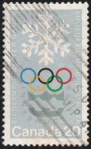 Canada SC#689 20¢ Winter Olympic Games: Innsbruck (1976) Used