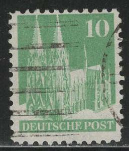 Germany AM Post Scott # 641, used, variation open 0