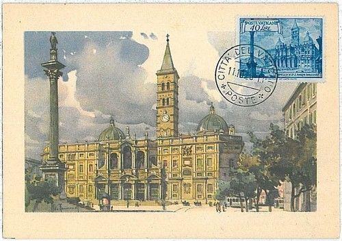 ARCHITECTURE : MAXIMUM CARD - VATICANO 1956