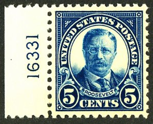 U.S. #557 MINT PL# SINGLE OG NH