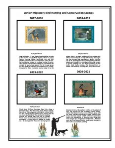 Mac's 1993-current PLATE SINGLE Junior Duck Stamp Album Personalized with name 