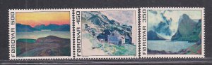 FAROE ISLANDS SC# 18-20   FVF/MNH   1975