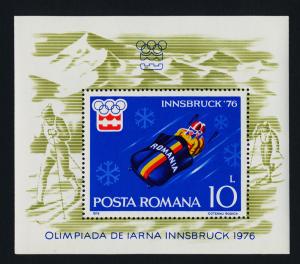 Romania 2602 MNH Olympic Sports, Bobsled