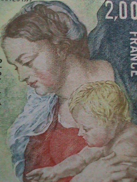 ​FRANCE -FDC- 1977-SC#1518 VIRGIN & THE CHILD-BY PETER PAUL RUBENS MINT FDC VF