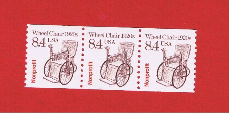 #2256  MNH OG  Wheel Chair  PNC-3 #1  Free S/H