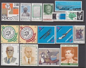 MEXICO 1970s - selection of commems MNH.....................................V723